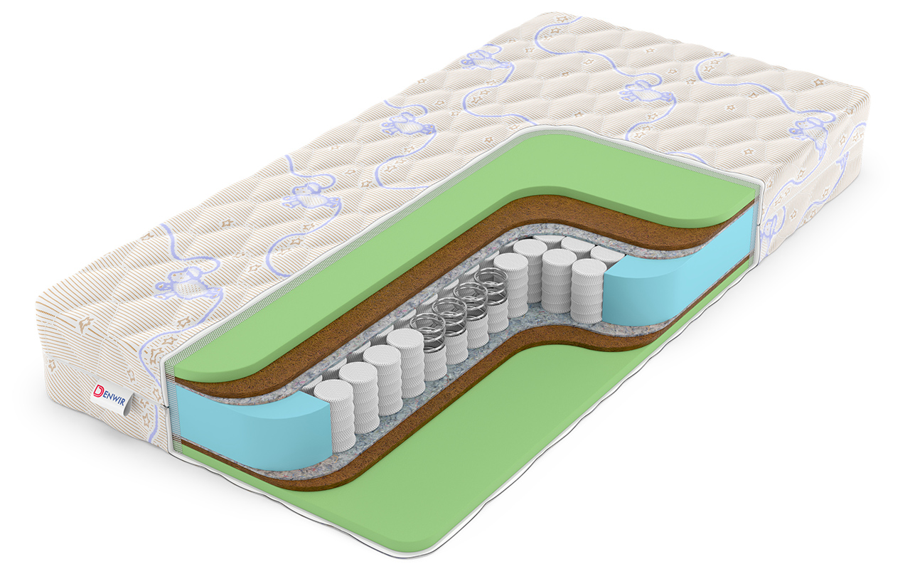 детский матрас Denwir Baby Spring Middle Foam 16 1 Denwir Baby Spring Middle Foam 16